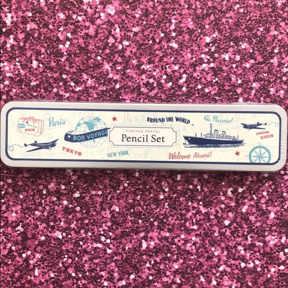 Brand new Vintage Travel Pencil Set and Sharpener - Picture 1 of 4
